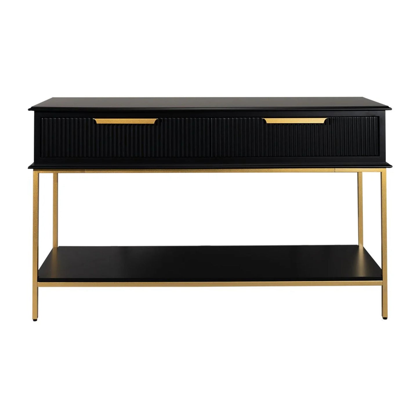 Aimee Large Three Drawer Console Table Console Table Cafe Lighting & Living Black Small