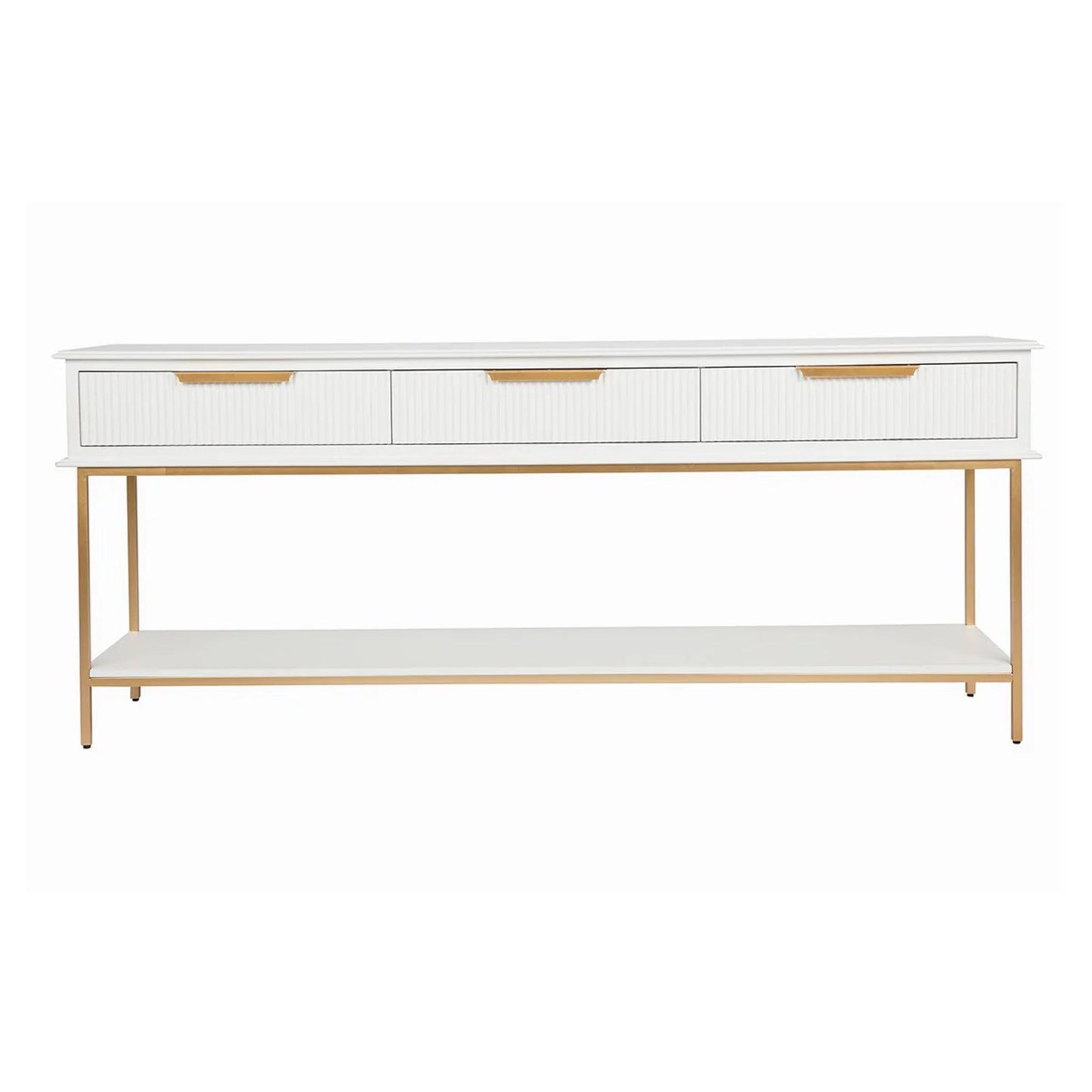 Aimee Small Two Drawer Console Table Console Table Cafe Lighting & Living White Large