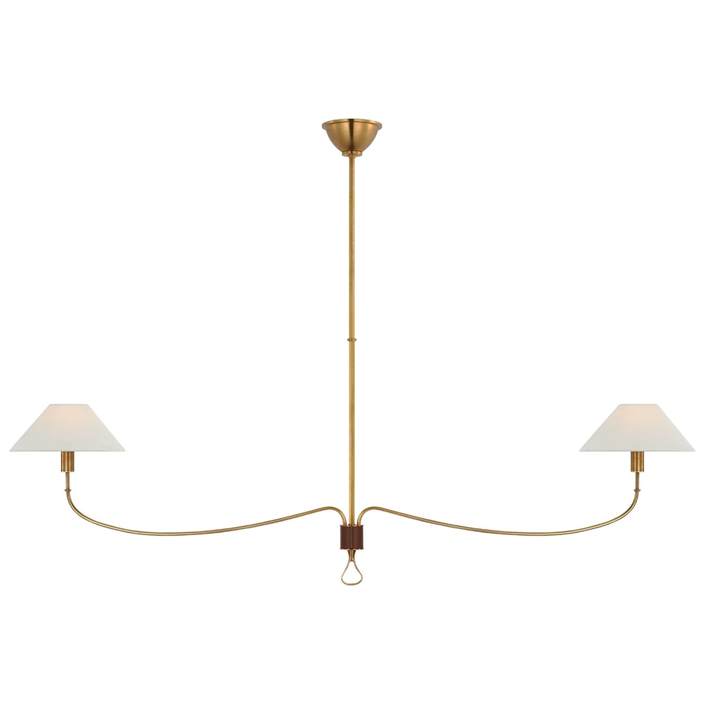 Alexa Hampton Griffin Grande Brass Linear Chandelier Pendant Light Bloomingdales Lighting