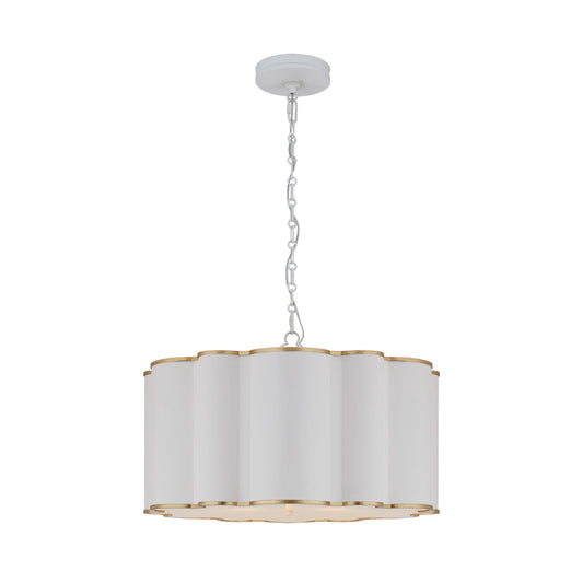 Alexa Hampton Markos Large Hanging Shade - Frosted Acrylic and Gild Pendant Light Bloomingdales Lighting