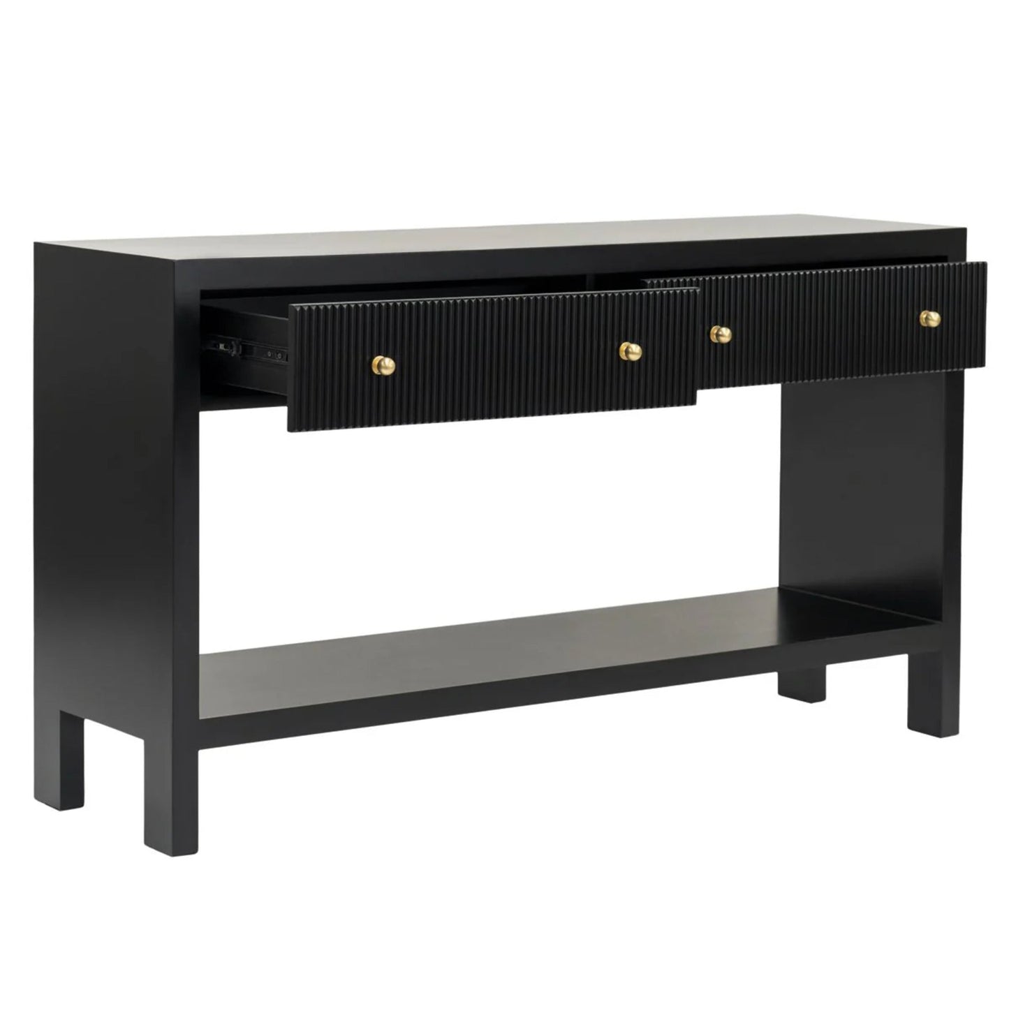 Ariana Two Drawer Console Table - Black Console Table Cafe Lighting & Living