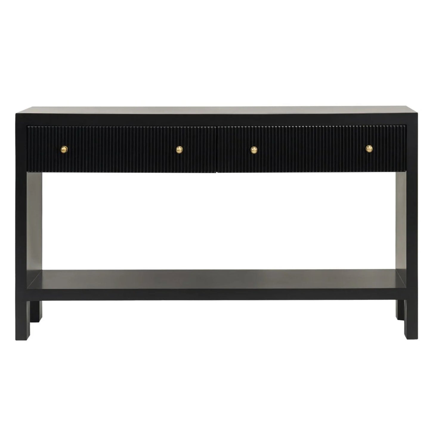 Ariana Two Drawer Console Table Console Table Cafe Lighting & Living Black