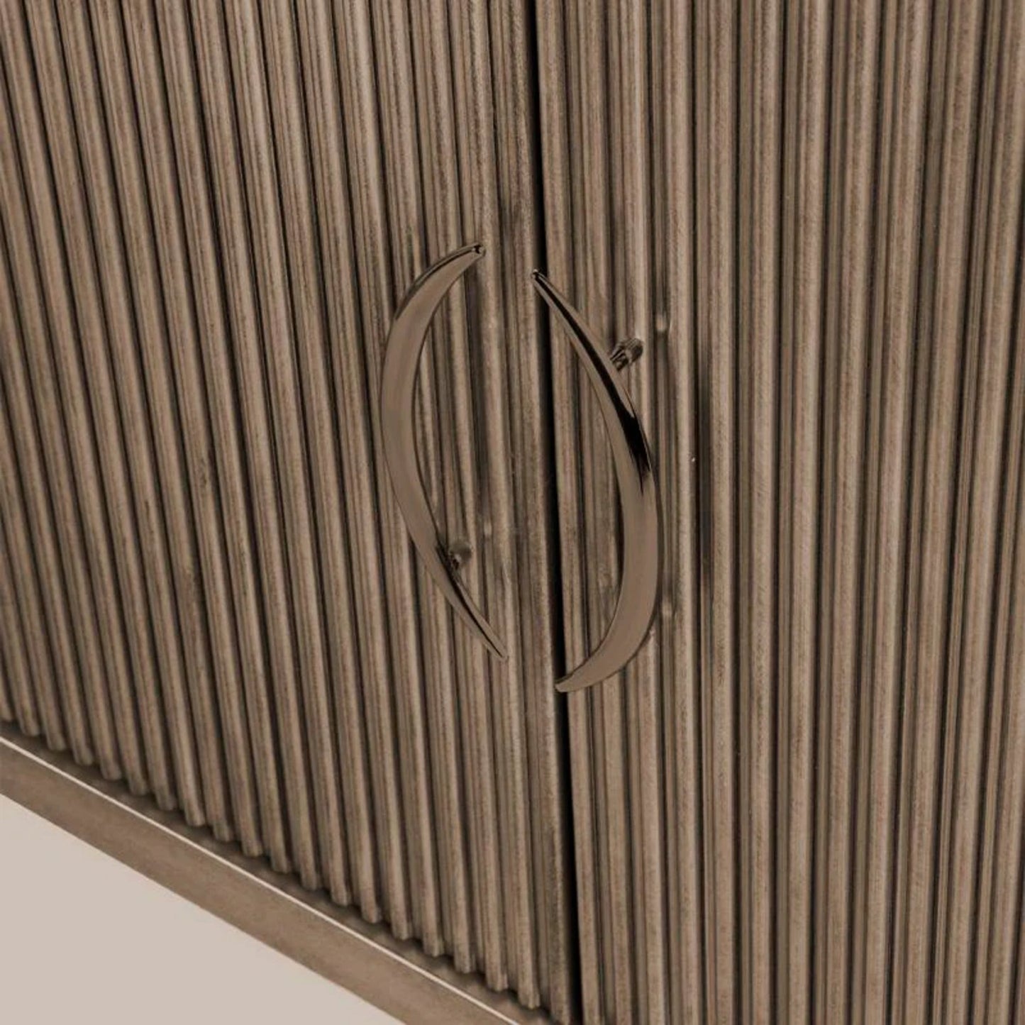 Arielle Ribbed Timber Buffet Table Buffet Table Cafe Lighting & Living