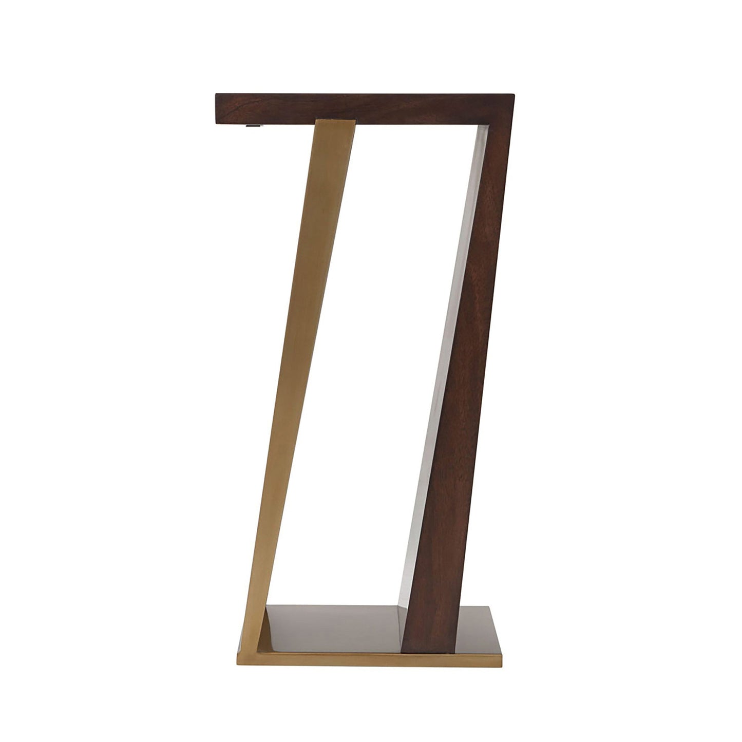 Avenue Montaigne Genevieve Accent Mahogany Side Table - Brass Side Table Bloomingdales