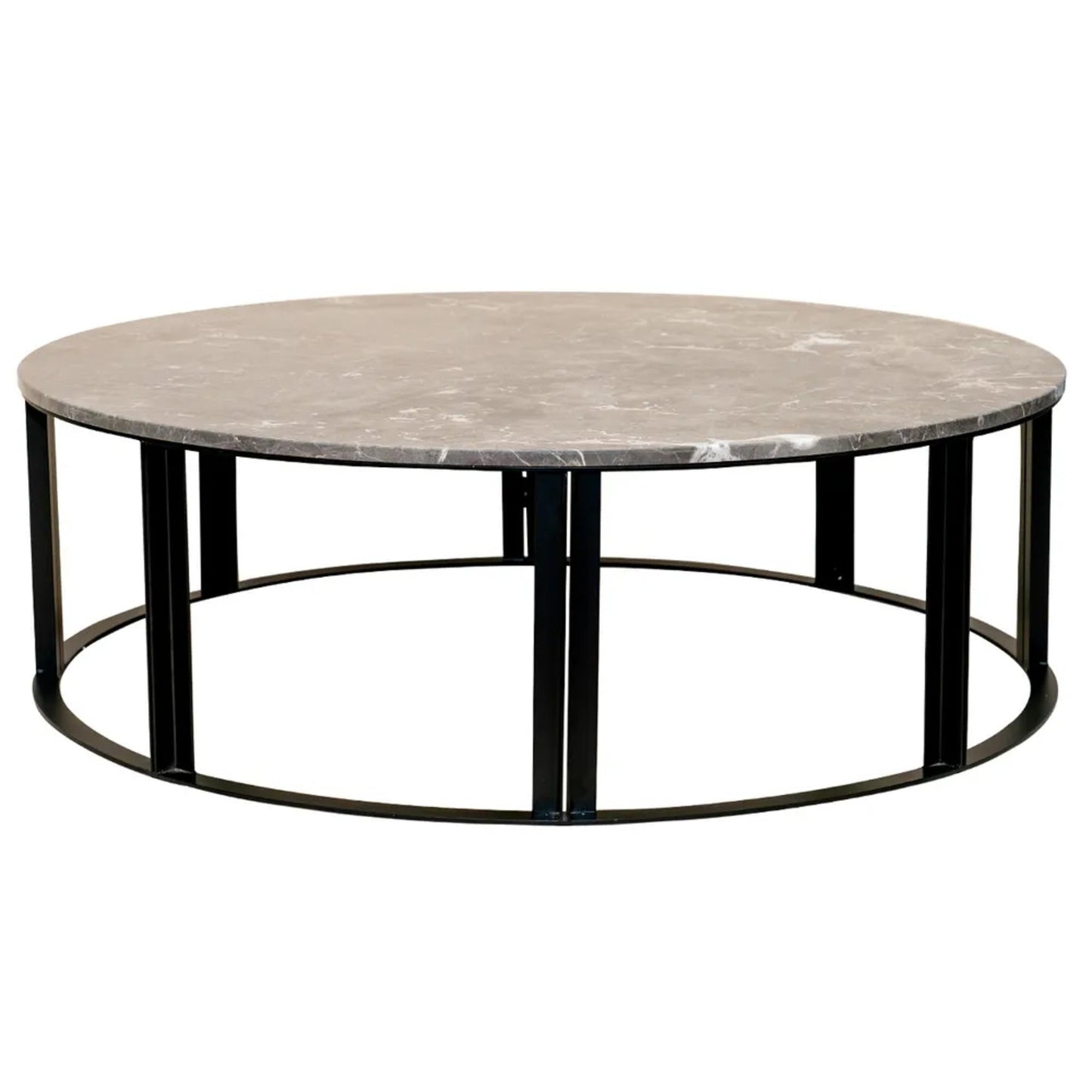 Bowie Marble Large Coffee Table - Black Coffee Table Cafe Lighting & Living Marble Grey Large
