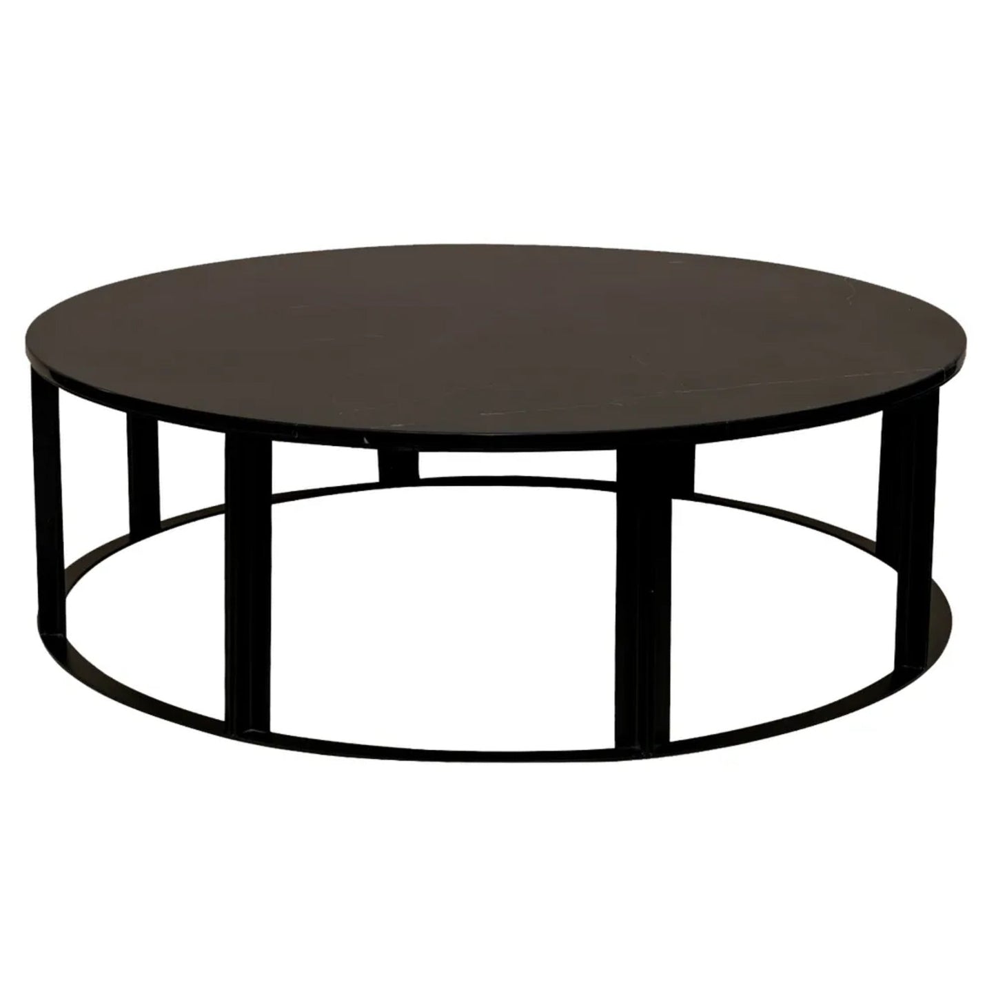 Bowie Marble Large Coffee Table - Black Coffee Table Cafe Lighting & Living Black Large