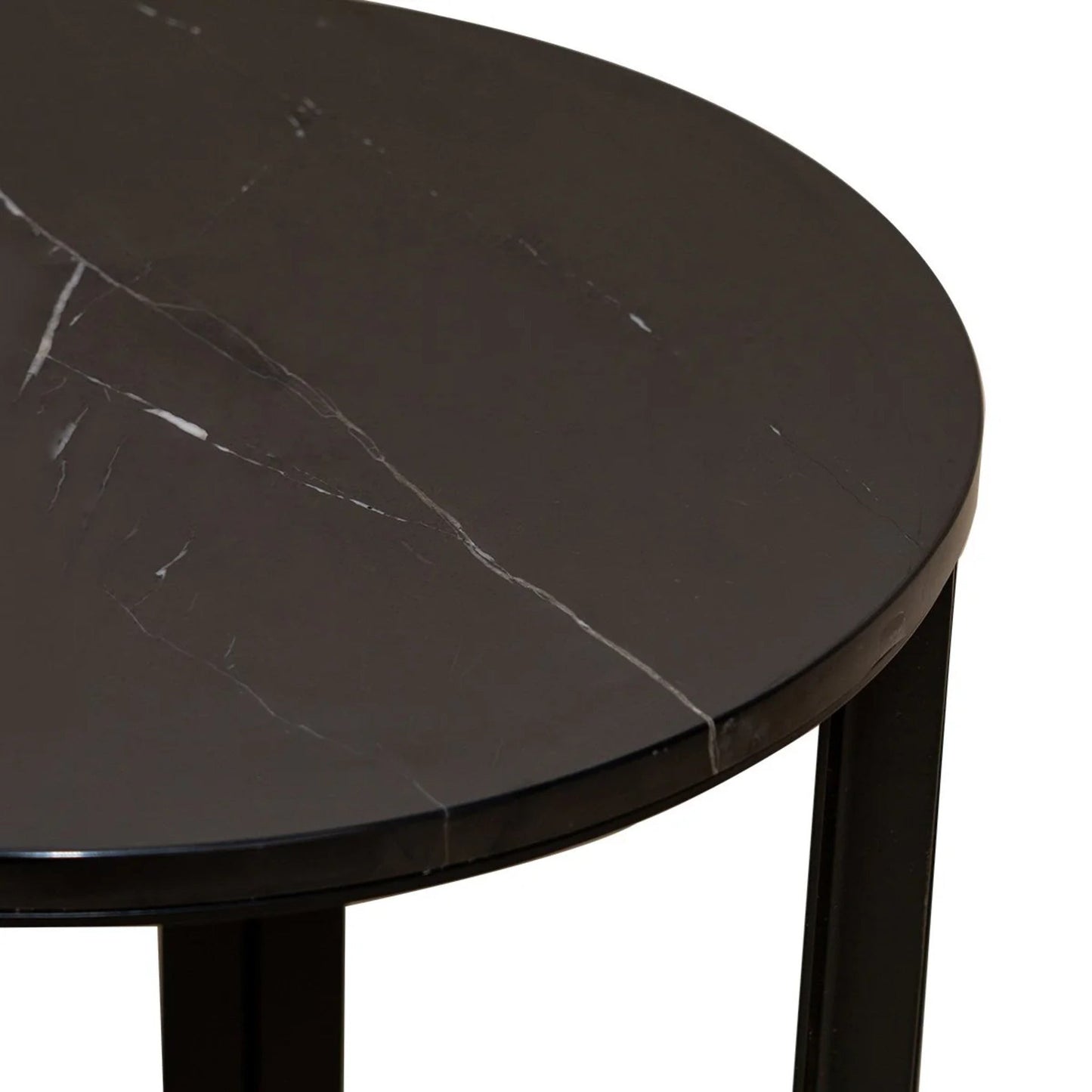 Bowie Marble Side Table - Black Side Table Cafe Lighting & Living