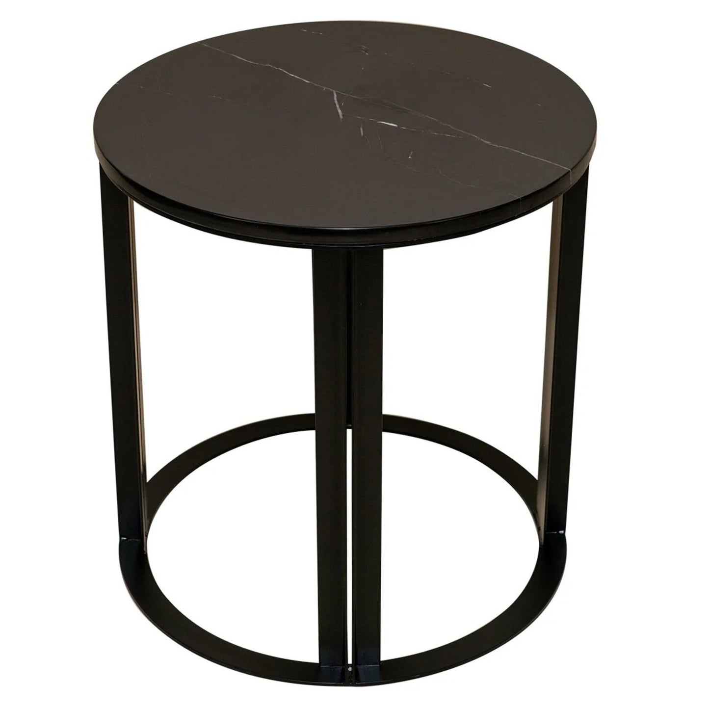 Bowie Marble Side Table - Black Side Table Cafe Lighting & Living Black