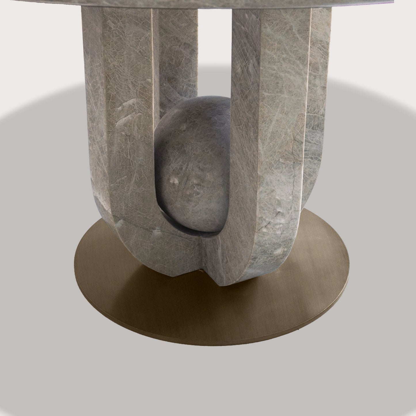 Brielle Round Marble Dining Table - Taj Stone Dining Table Raffine