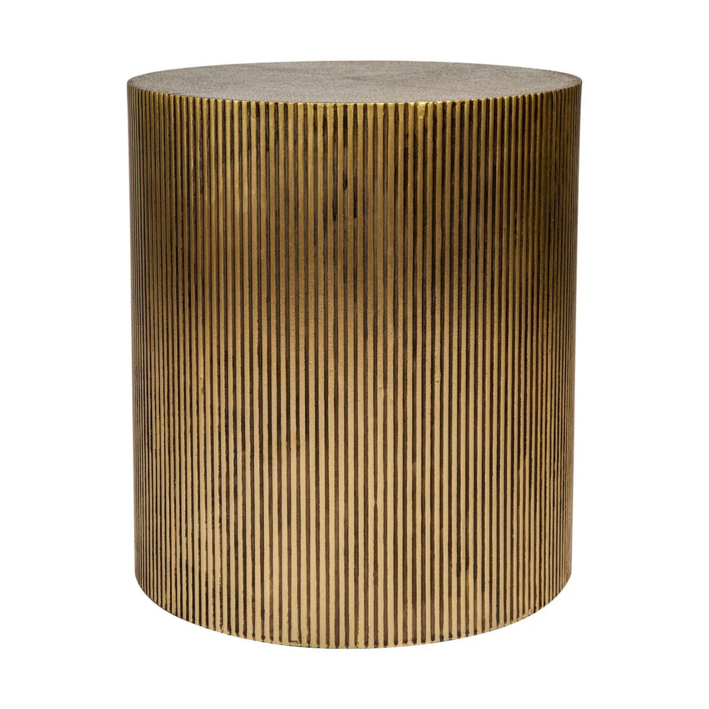 Chadwick Cylindrical Side Table - Brass Side Table Cafe Lighting & Living