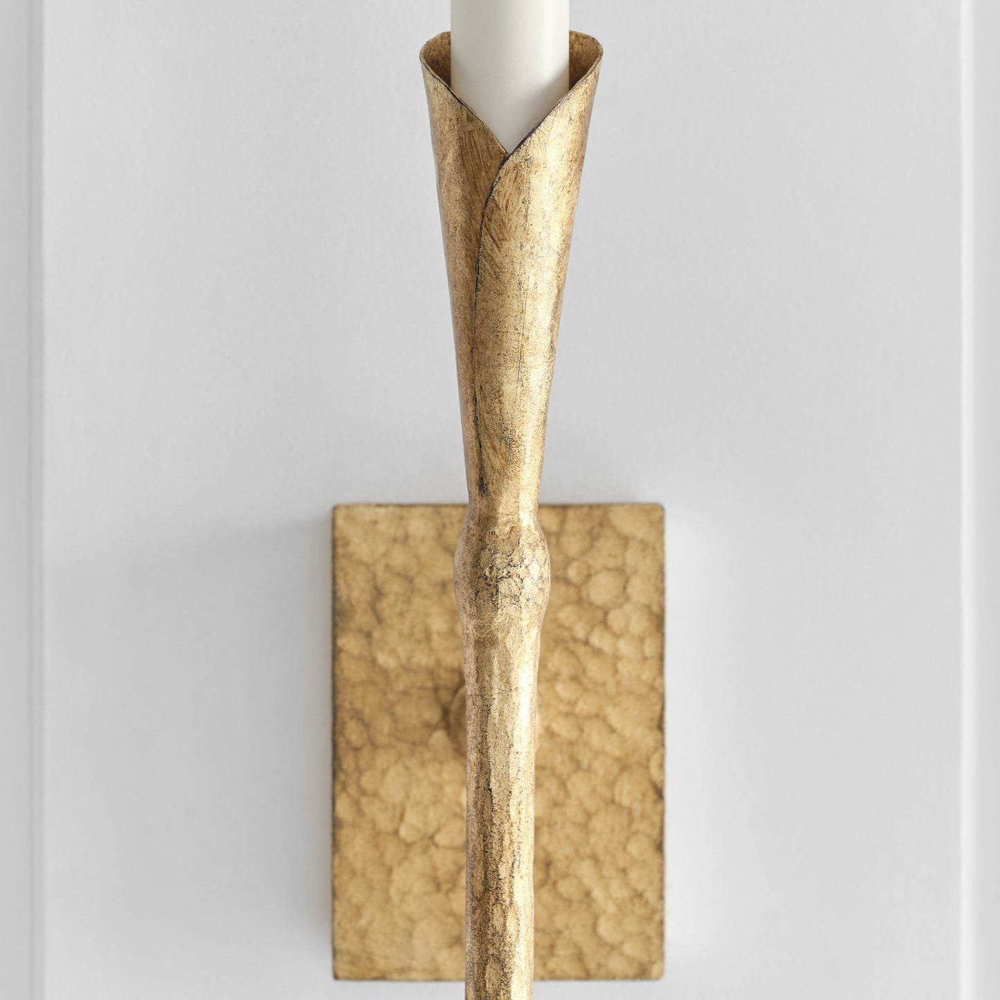 Chapman & Myers Aiden Large Tail Linen Wall Sconce - Gilded Iron Wall Light Bloomingdales Lighting