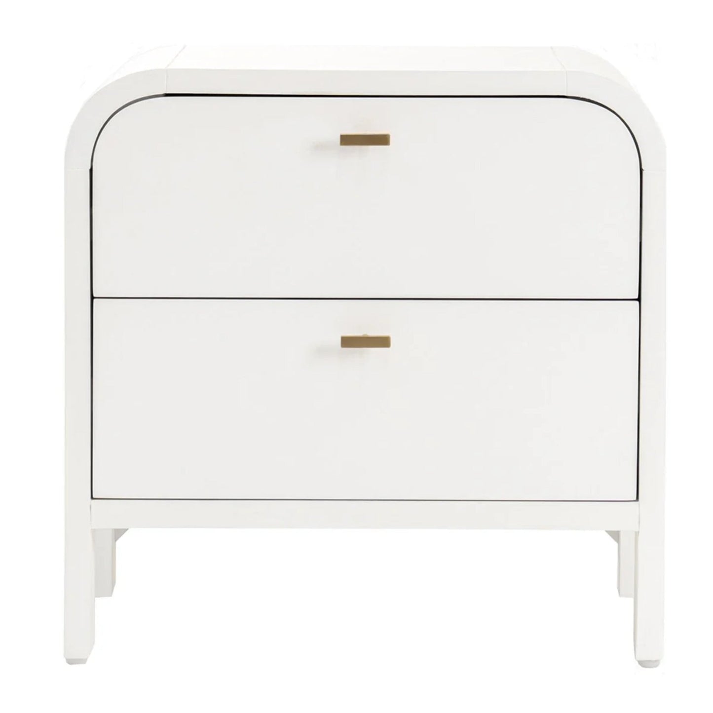 Chisholm Oak Wood Bedside Table - Black Bedside Table Cafe Lighting & Living White