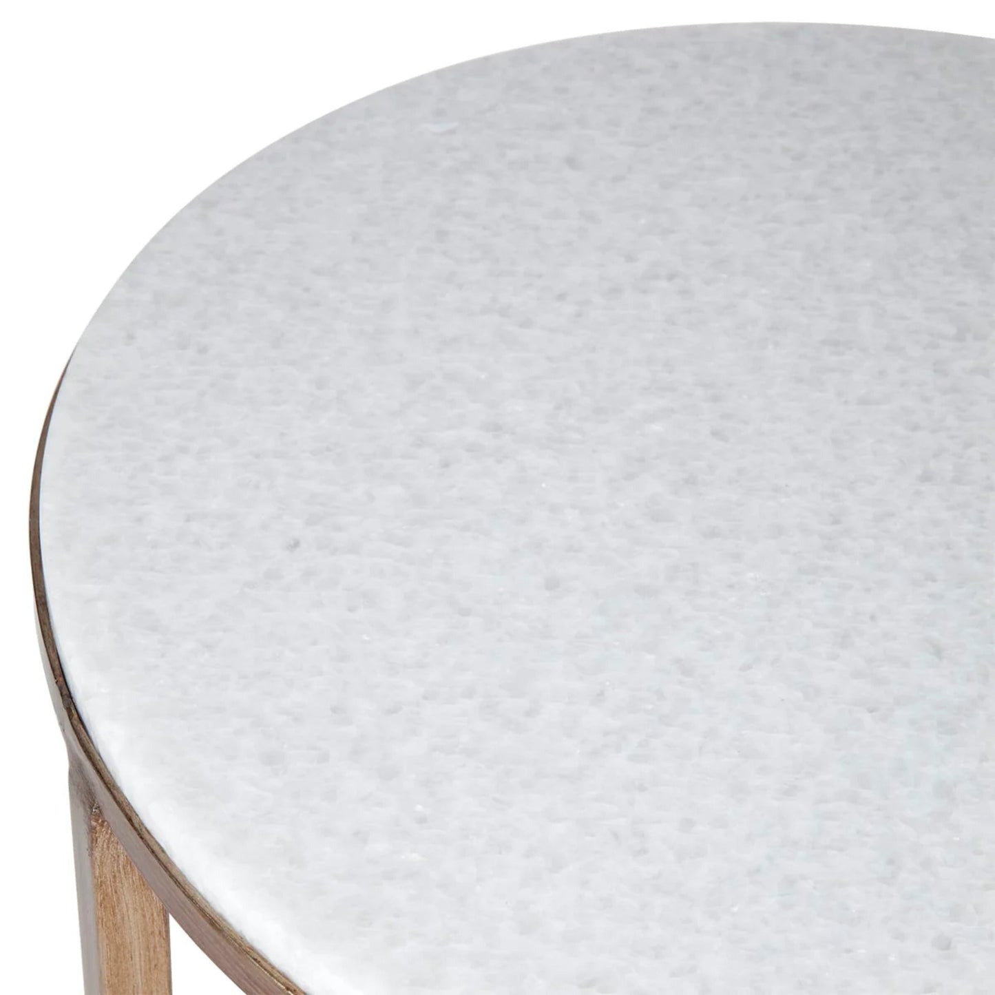 Chloe Stone Side Table - Antique Gold Side Table Cafe Lighting & Living