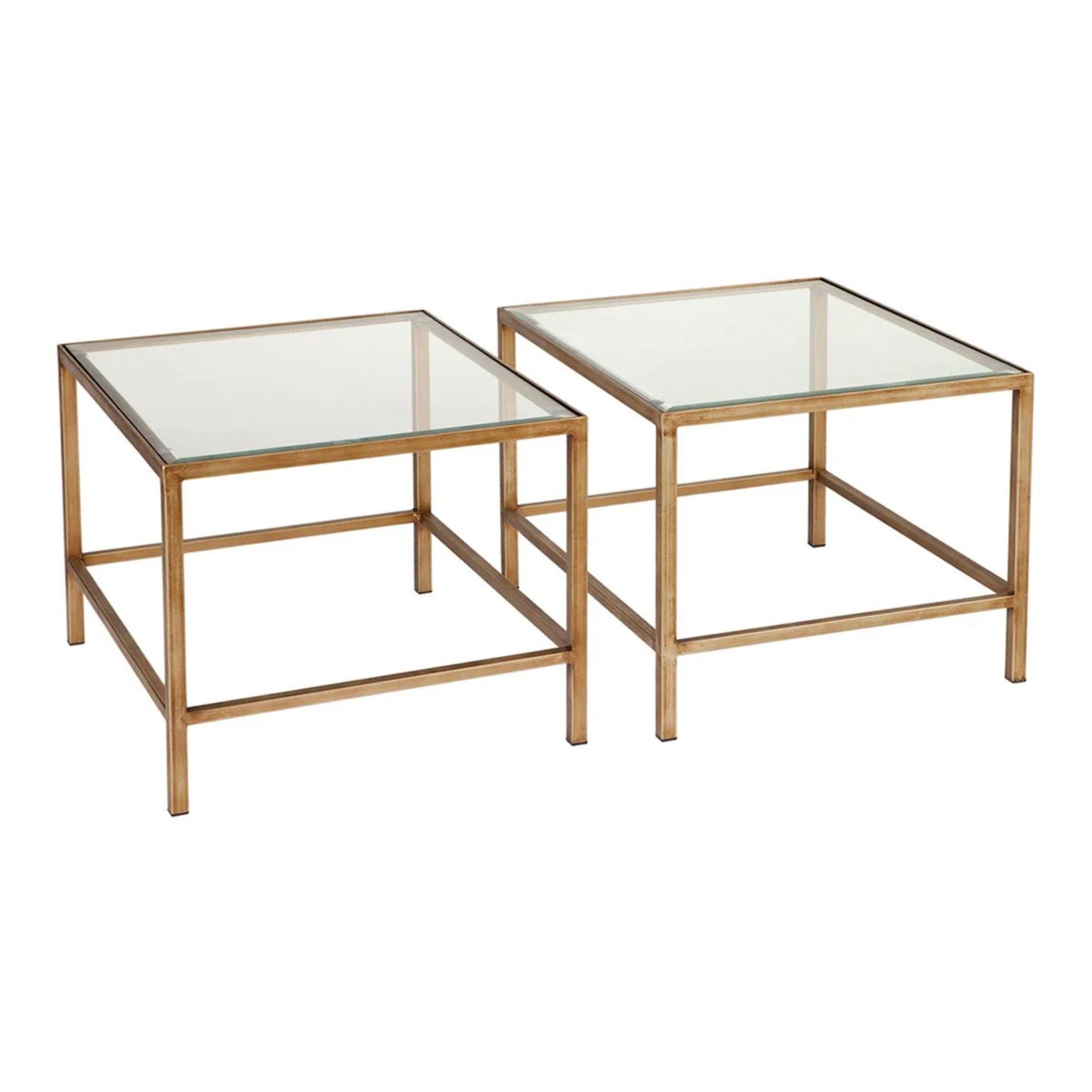 Cocktail Glass Nesting Coffee Table - Antique Gold Coffee Table Cafe Lighting & Living