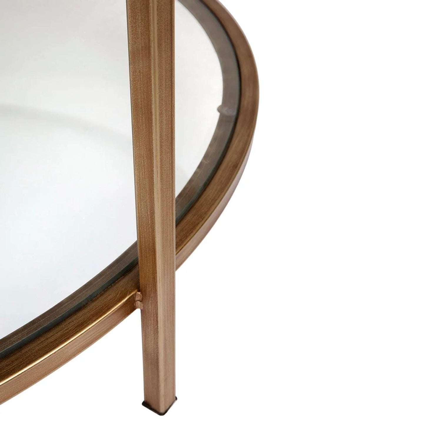 Cocktail Glass Round Coffee Table - Antique Gold Coffee Table Cafe Lighting & Living