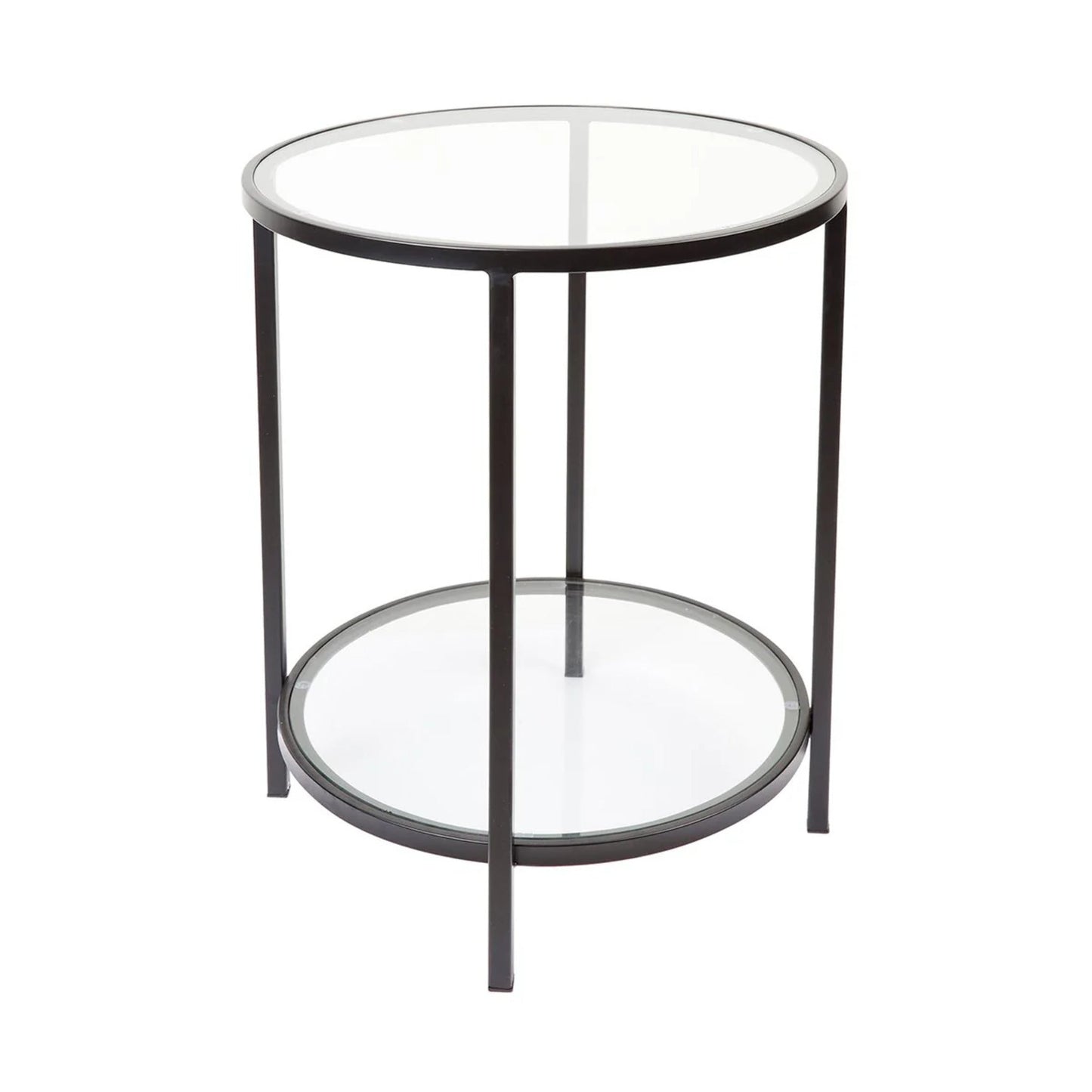 Cocktail Glass Round Side Table - Black Side Table Cafe Lighting & Living