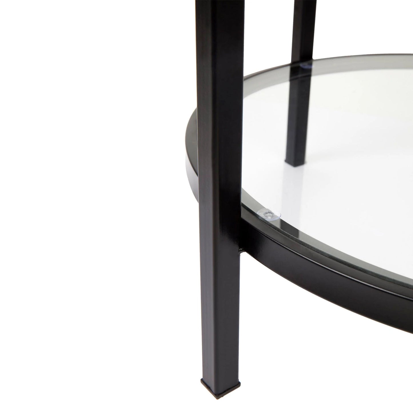 Cocktail Glass Round Side Table - Black Side Table Cafe Lighting & Living