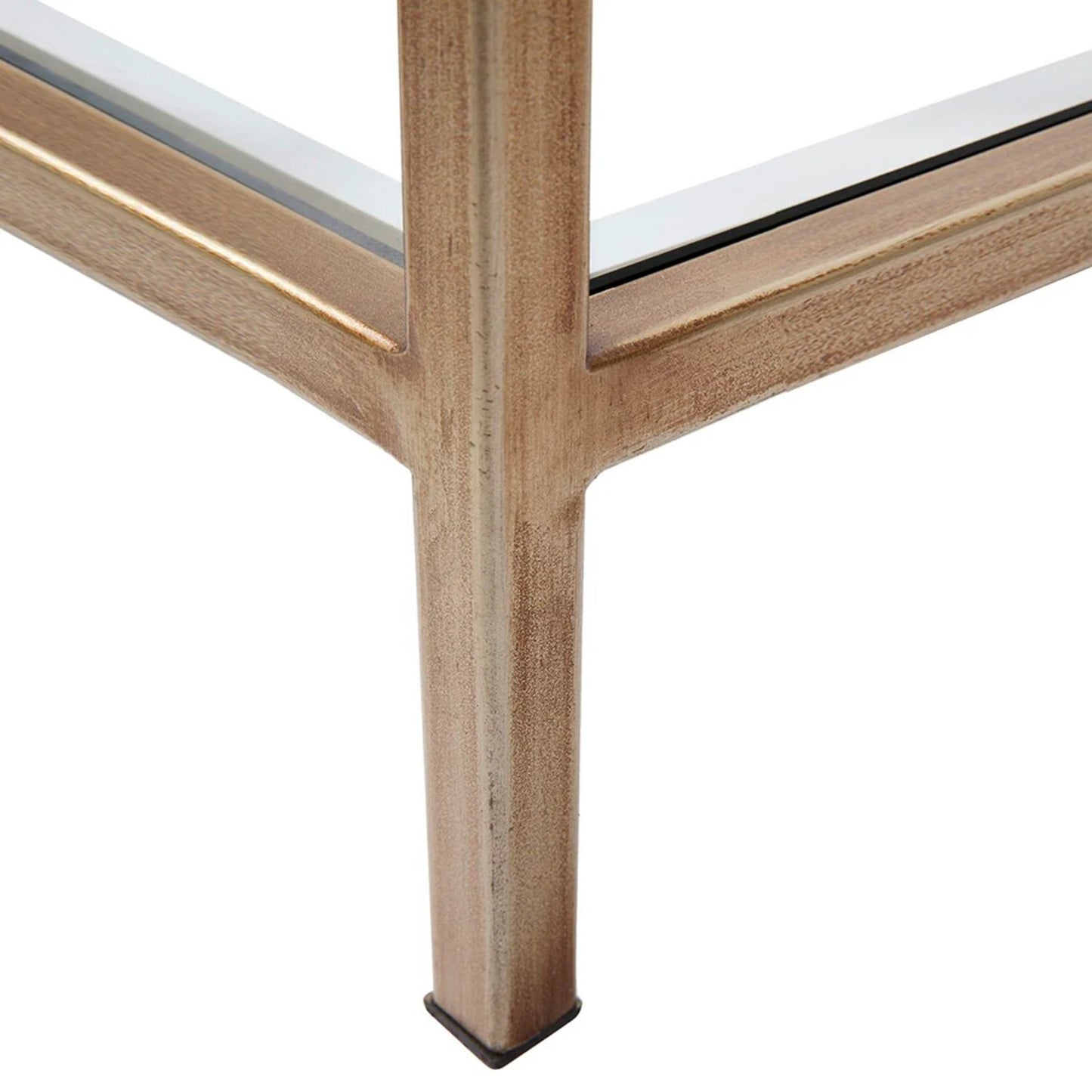 Cocktail Glass Square Side Table - Antique Gold Side Table Cafe Lighting & Living
