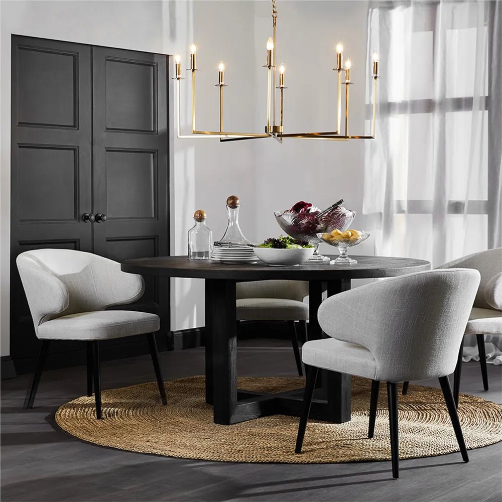 Cohen Brass 8 Light Chandelier Pendant Light Cafe Lighting
