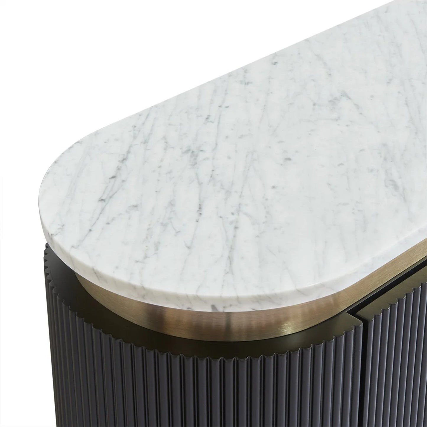 Demarco Marble Top Bedside Table - Black Bedside Table Cafe Lighting & Living