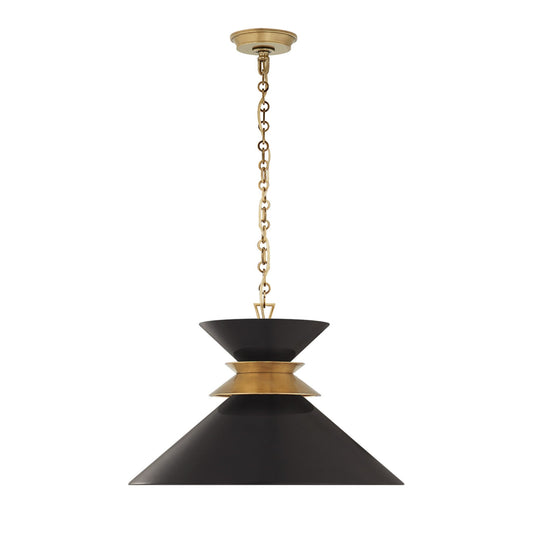 E. F. Chapman Alborg Large Stacked Pendant Light Pendant Light Bloomingdales Lighting Black