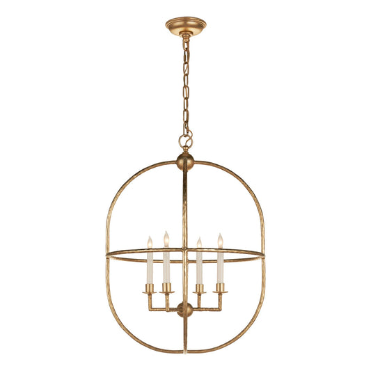 E. F. Chapman Desmond Open Oval Lantern - Gild Pendant Light Bloomingdales Lighting