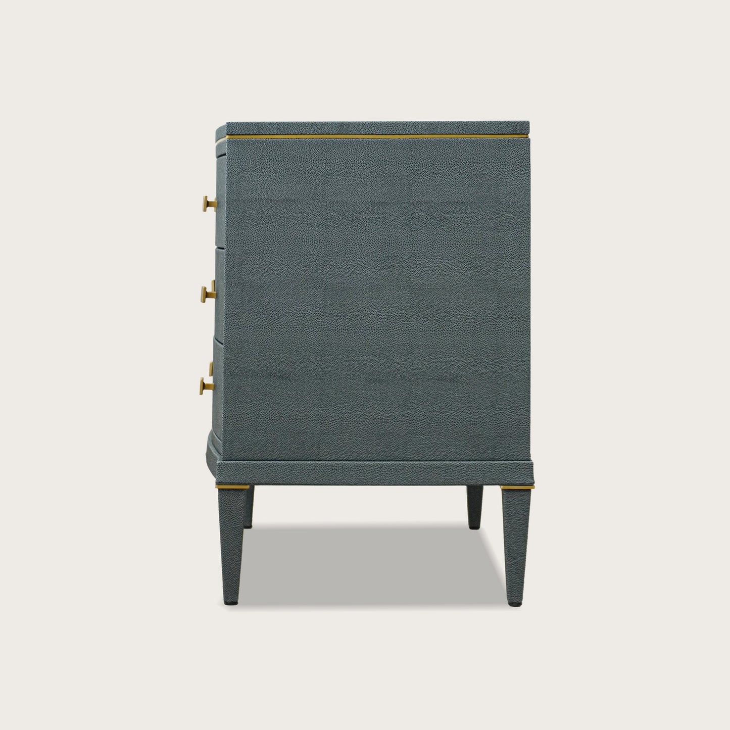 Eloise Metal Bedside Table - Brass Bedside Table Raffine