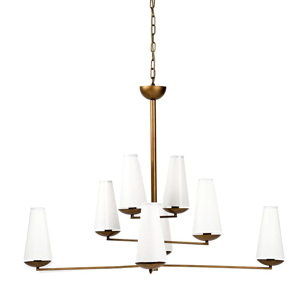 Esther Gold 8 Light Chandelier Pendant Light Cafe Lighting