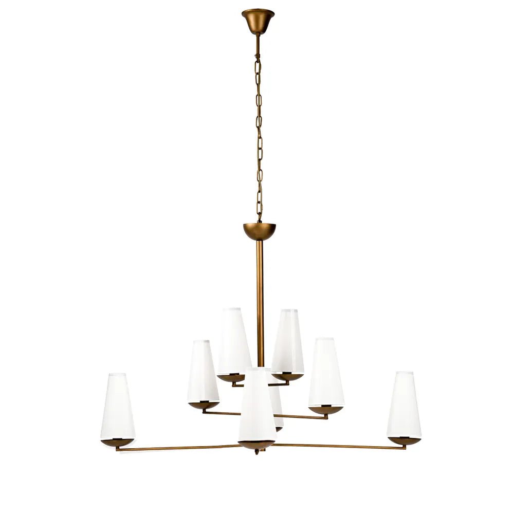 Esther Gold 8 Light Chandelier Pendant Light Cafe Lighting