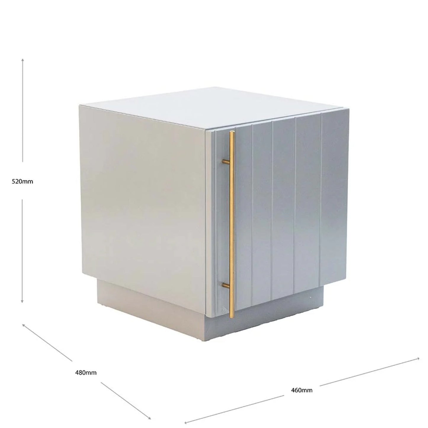 Gus Elora Beadboard Cabinet Bedside Table - Dusk Bedside Table M+Co Living