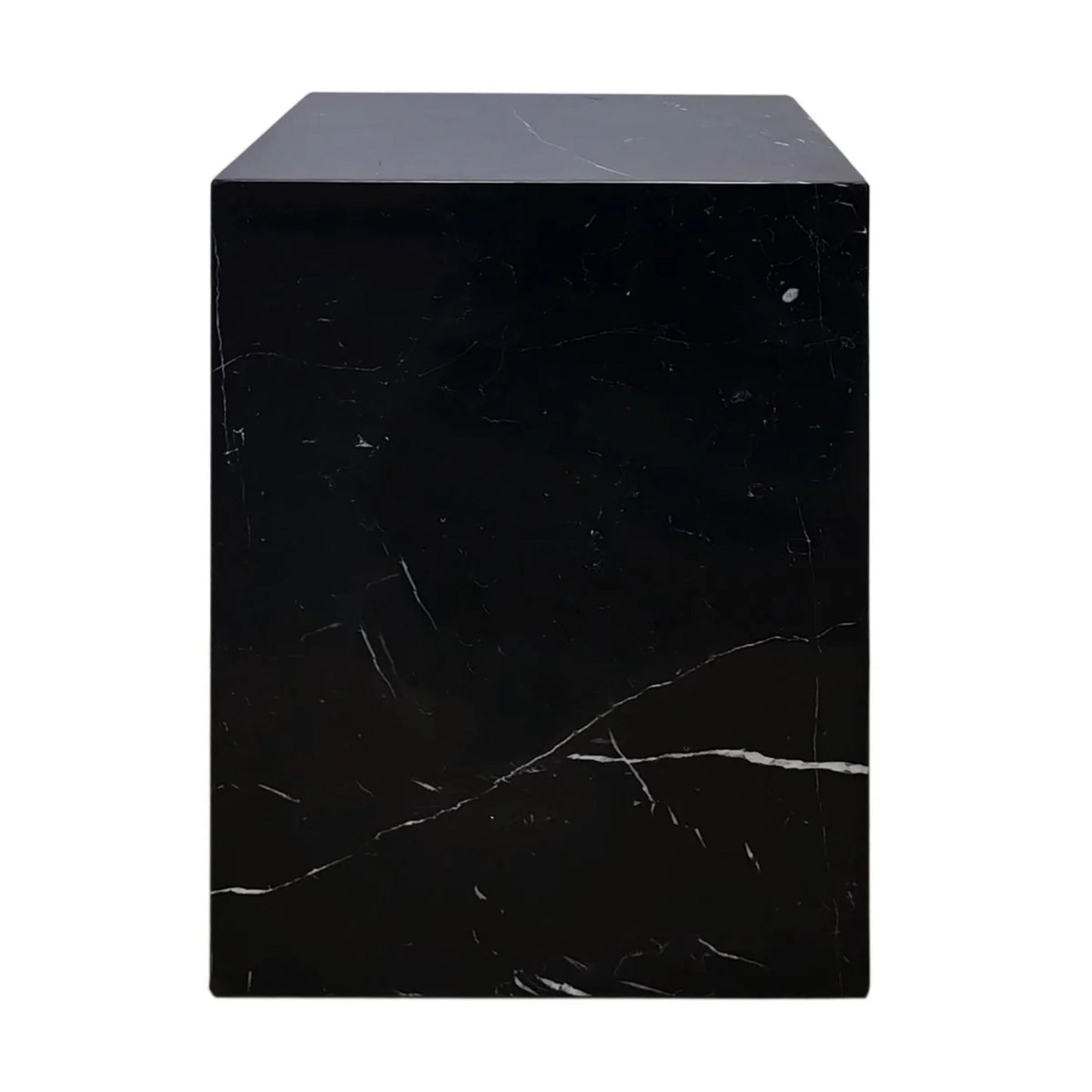 Hendrix Black Marble Side Table Side Table Cafe Lighting & Living