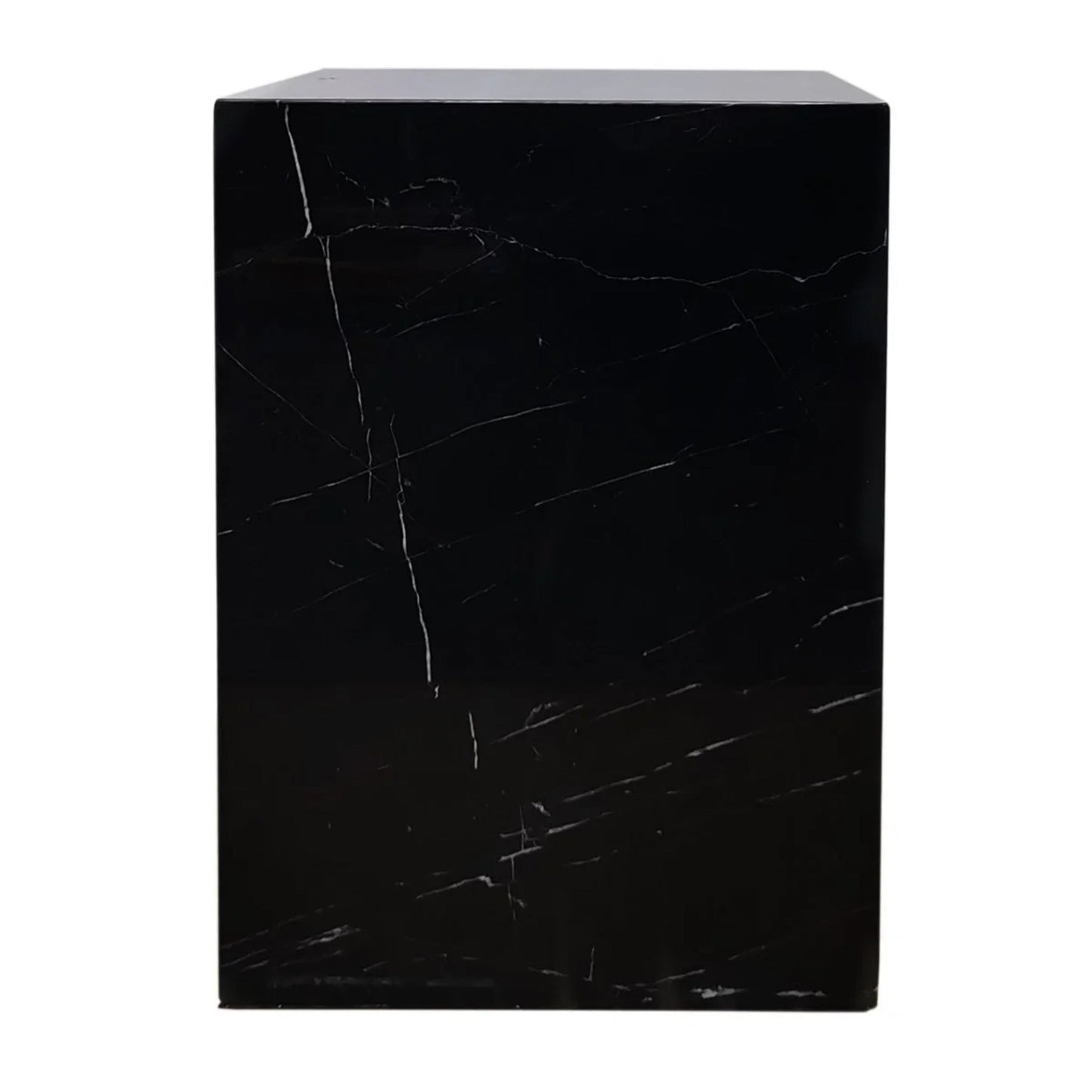 Hendrix Black Marble Side Table Side Table Cafe Lighting & Living