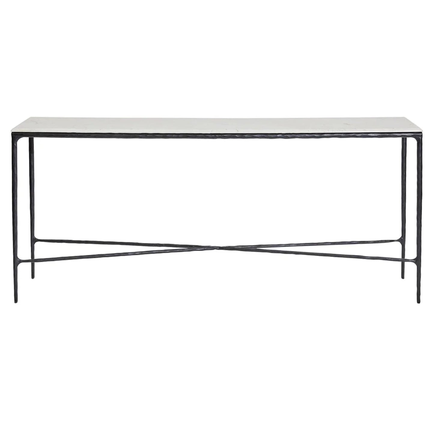 Heston Large Marble Console Table - Black Console Table Cafe Lighting & Living Black Large