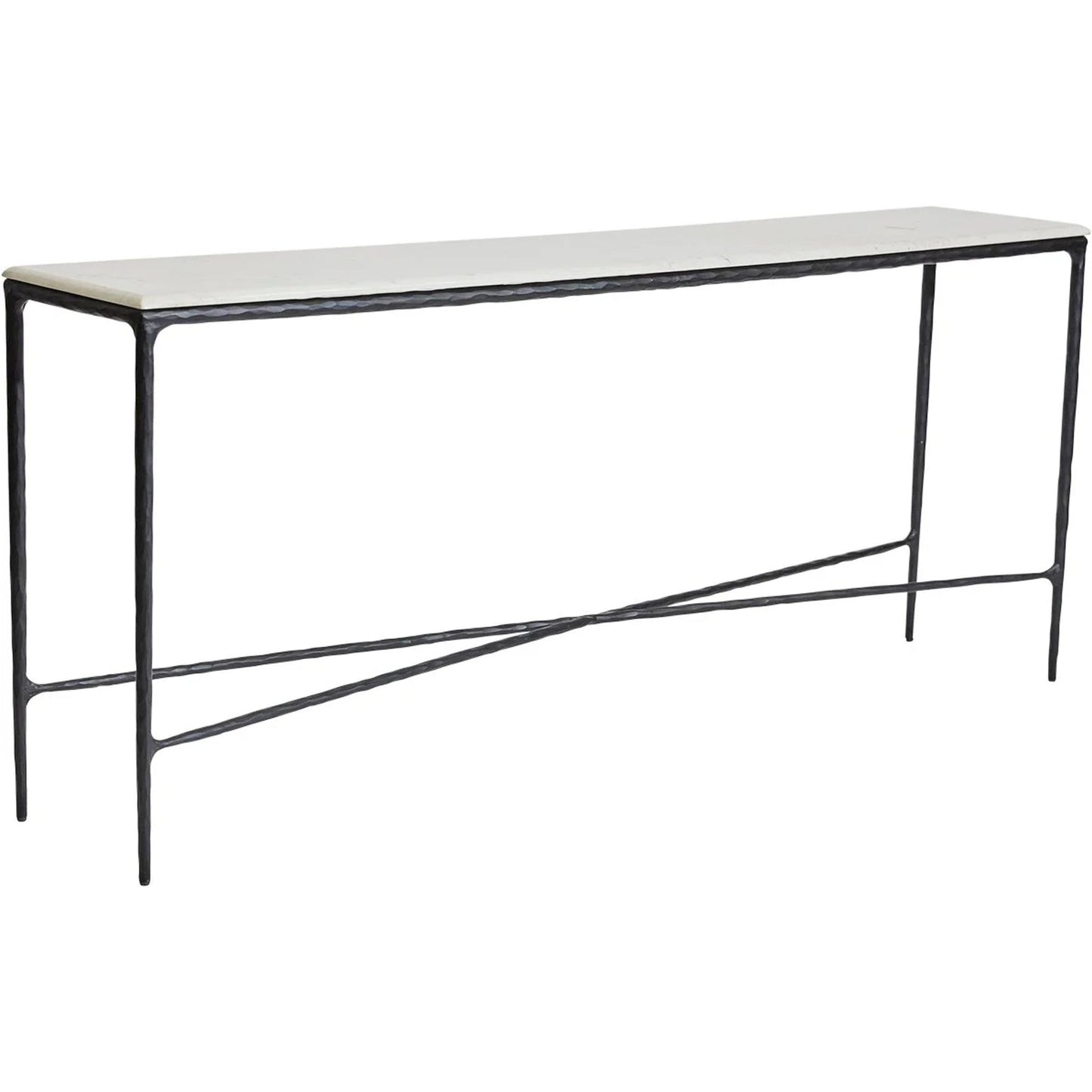 Heston Large Marble Console Table - Black Console Table Cafe Lighting & Living