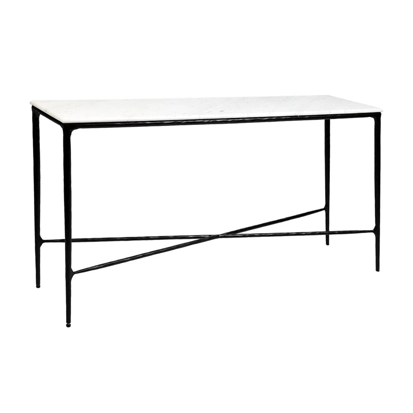 Heston Medium Marble Console Table - Black Console Table Cafe Lighting & Living