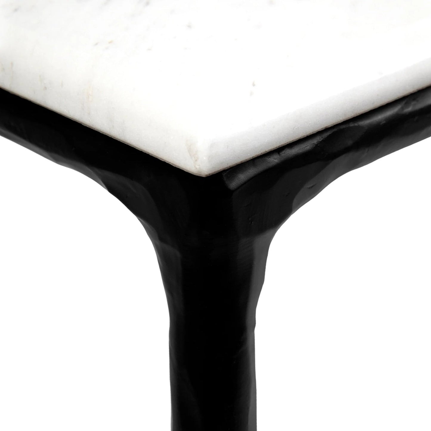 Heston Medium Marble Console Table - Black Console Table Cafe Lighting & Living