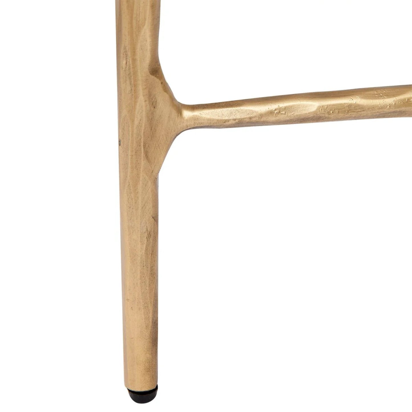 Heston Square Marble Side Table - Brass Side Table Cafe Lighting & Living