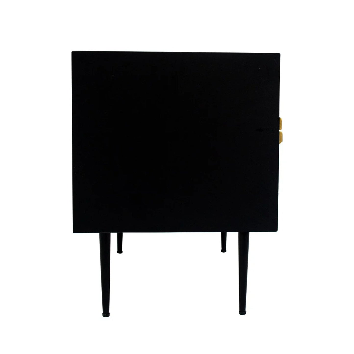 Huxley Bone Inlay Bedside Table - Black Bedside Table Cafe Lighting & Living