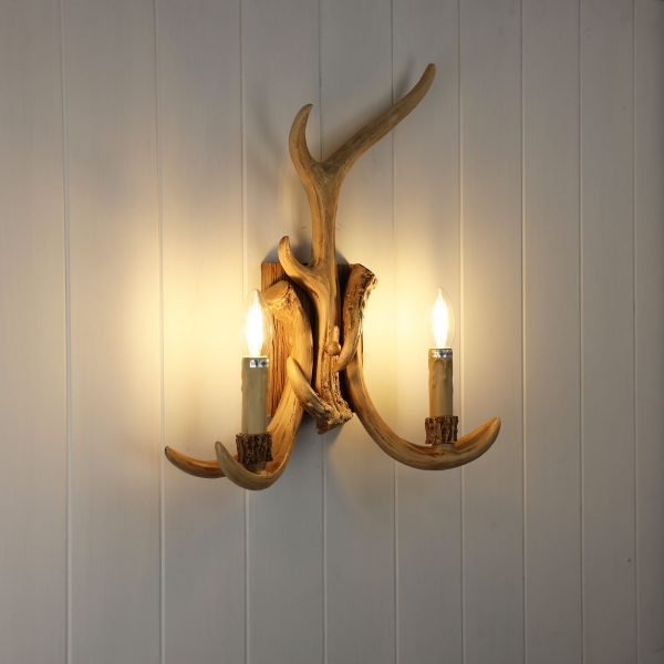 Hyort Deer Antler Resin Designer Wall Light Wall Light Oriel Lighting