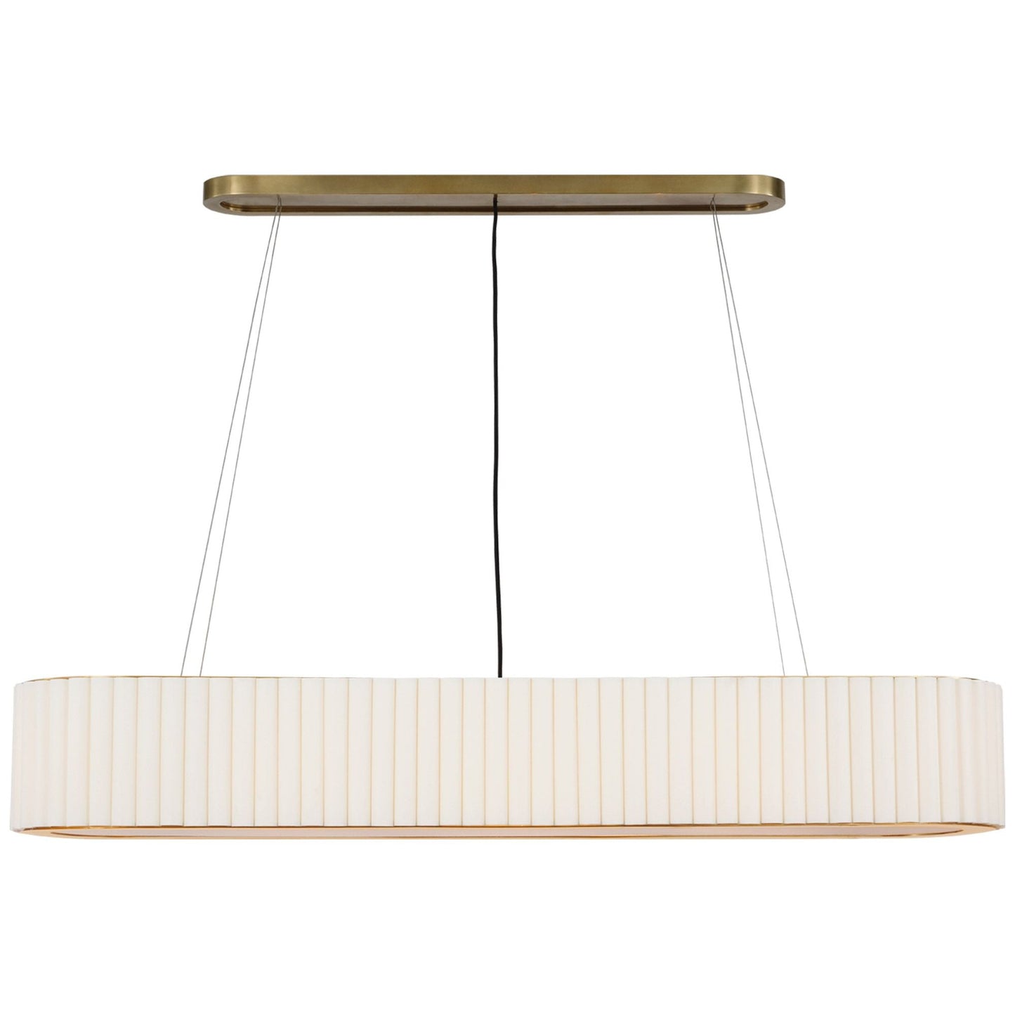 Ian K. Fowler Palati Large Antique Brass Linear Chandelier Pendant Light Bloomingdales Lighting