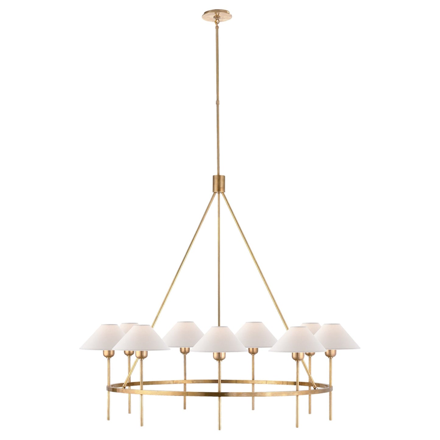 J. Randall Powers Hackney Large Chandelier - Brass Pendant Light Bloomingdales Lighting Brass