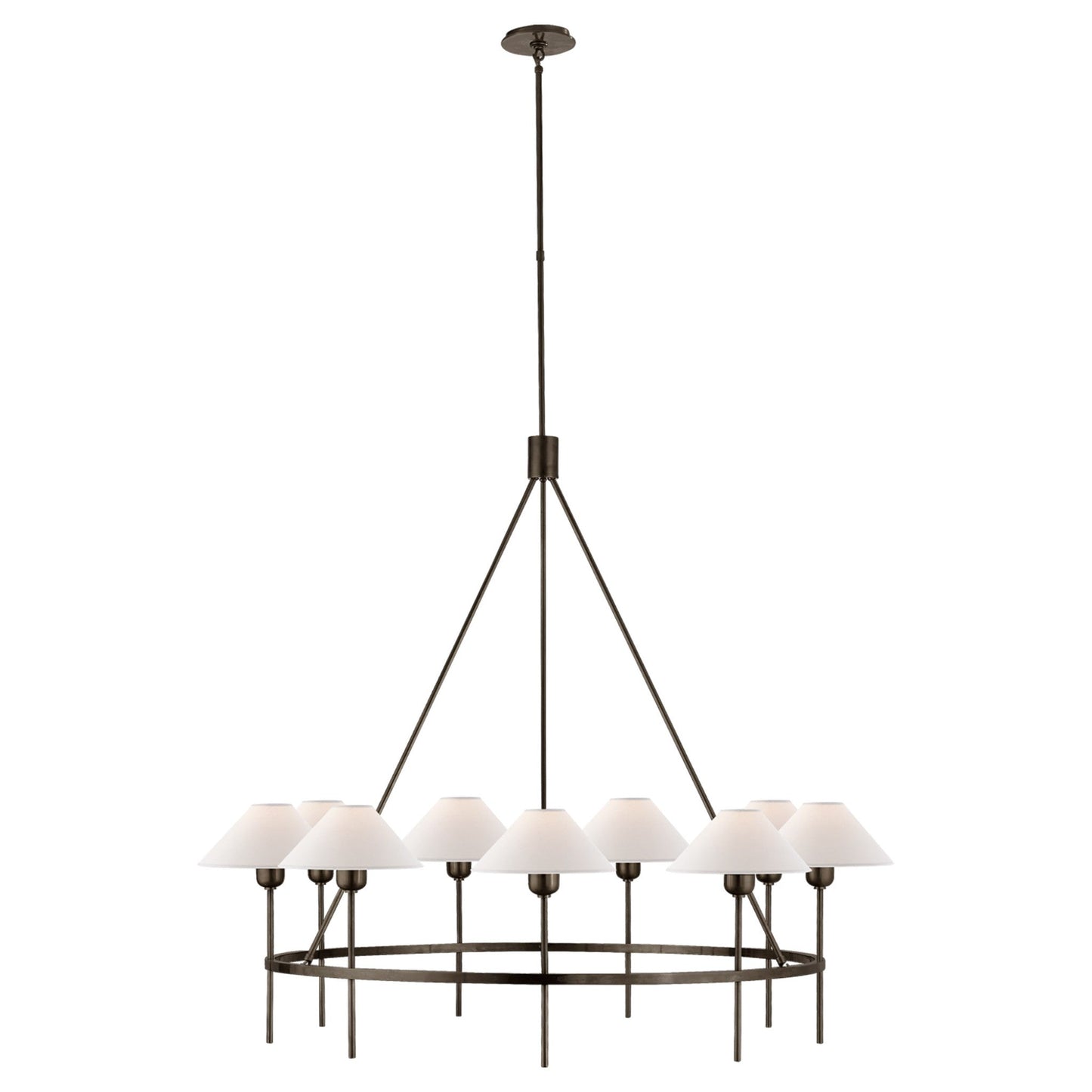 J. Randall Powers Hackney Large Chandelier - Bronze Pendant Light Bloomingdales Lighting Bronze