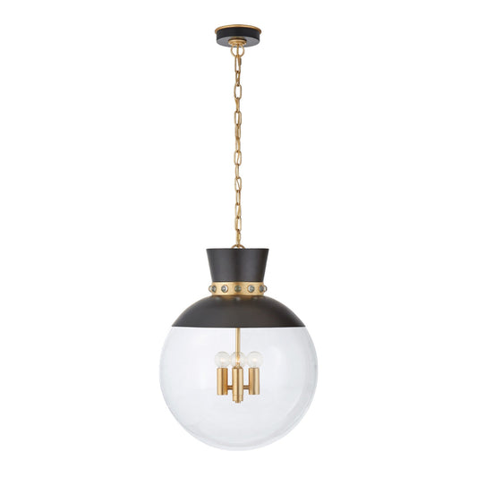 Julie Neill Lucia Large Glass Pendant Light Pendant Light Bloomingdales Lighting Matte Black