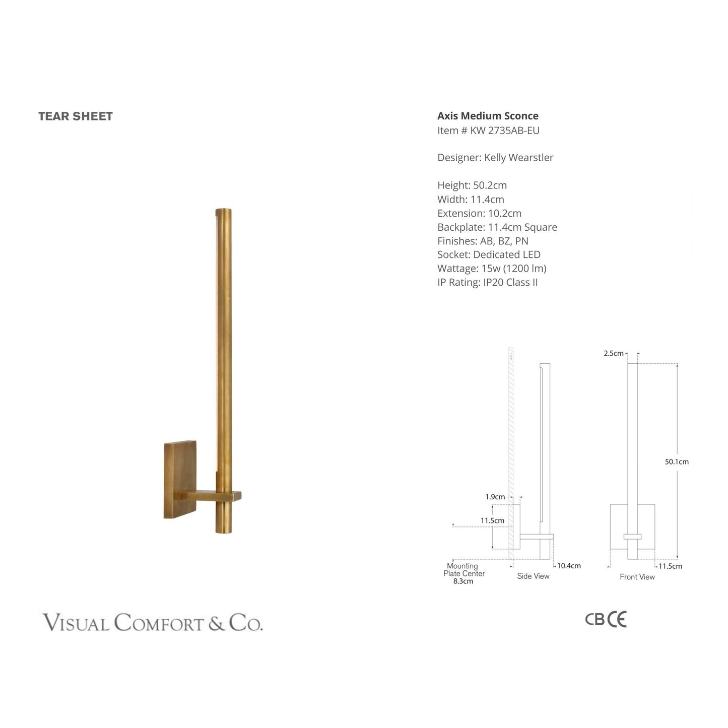 Kelly Wearstler Axis Medium Wall Sconce Wall Light Bloomingdales Lighting