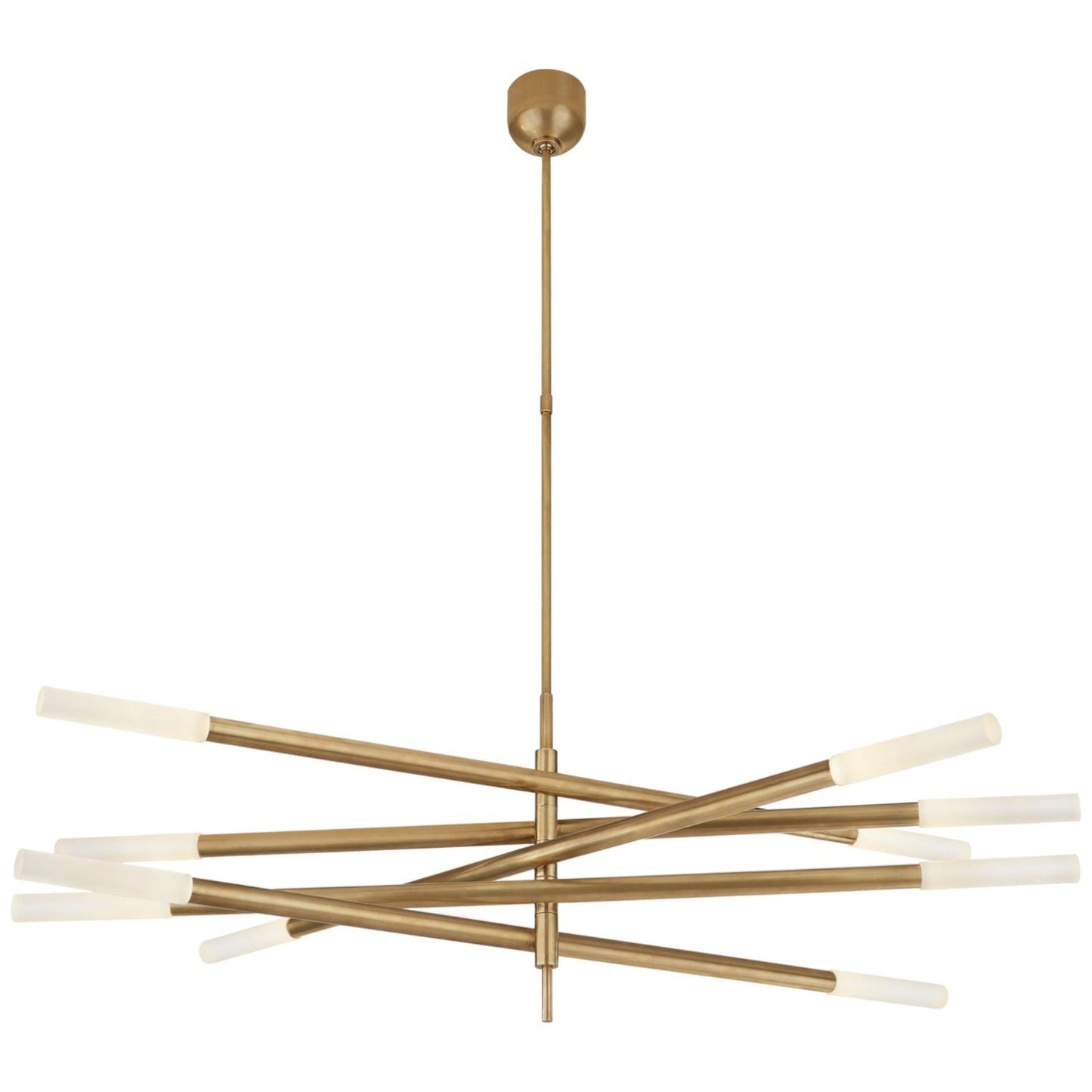 Kelly Wearstler Rousseau Grande Ten-Light Articulating Chandelier - Brass Pendant Light Bloomingdales Lighting Brass