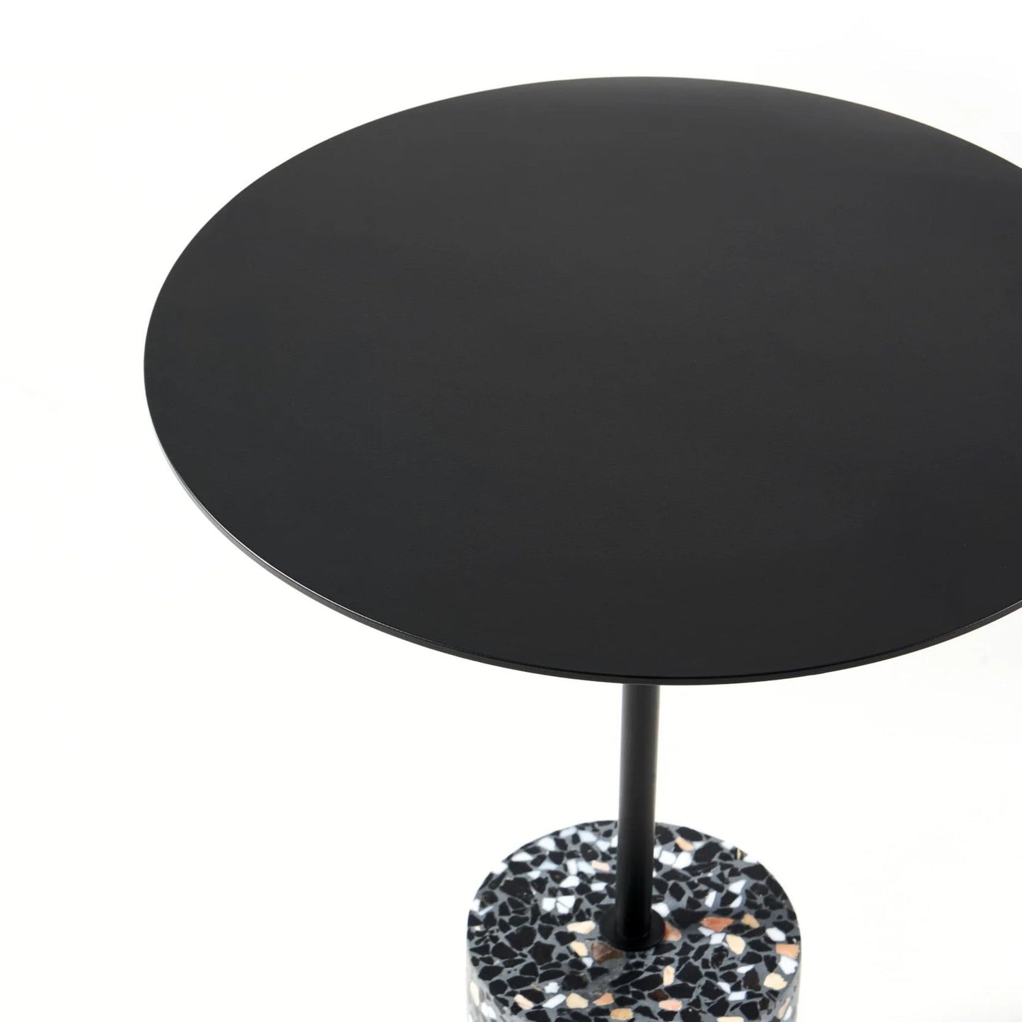 Lilli Round Terrazzo Side Table - Grey Side Table M+Co Living