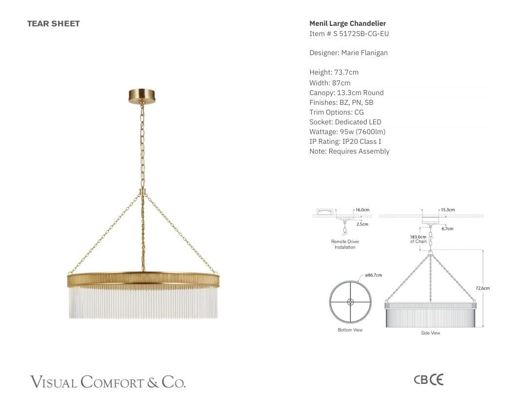 Marie Flanigan Menil Large Soft Brass Chandelier Pendant Light Bloomingdales Lighting