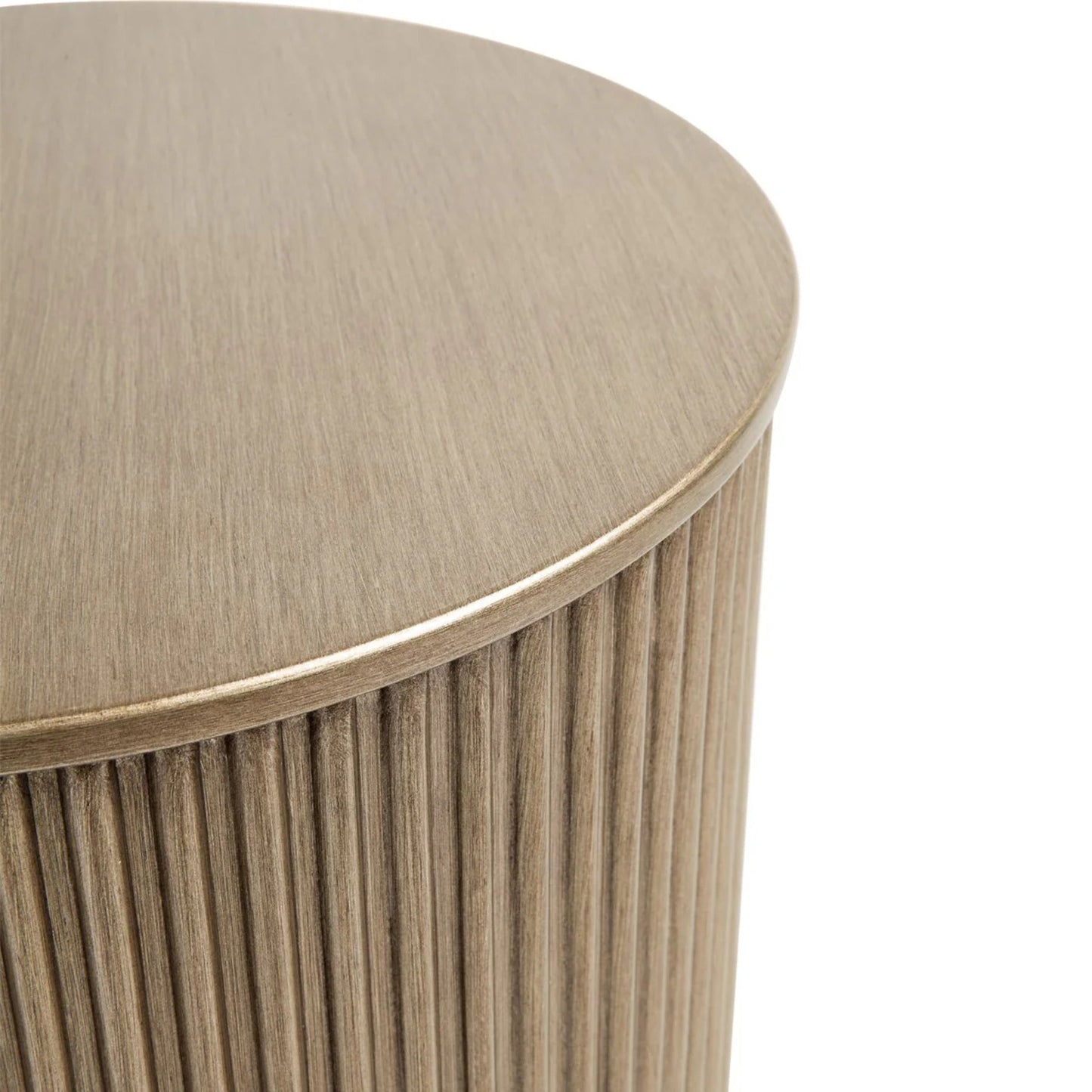 Nomad Round Side Table - Antique Gold Side Table Cafe Lighting & Living