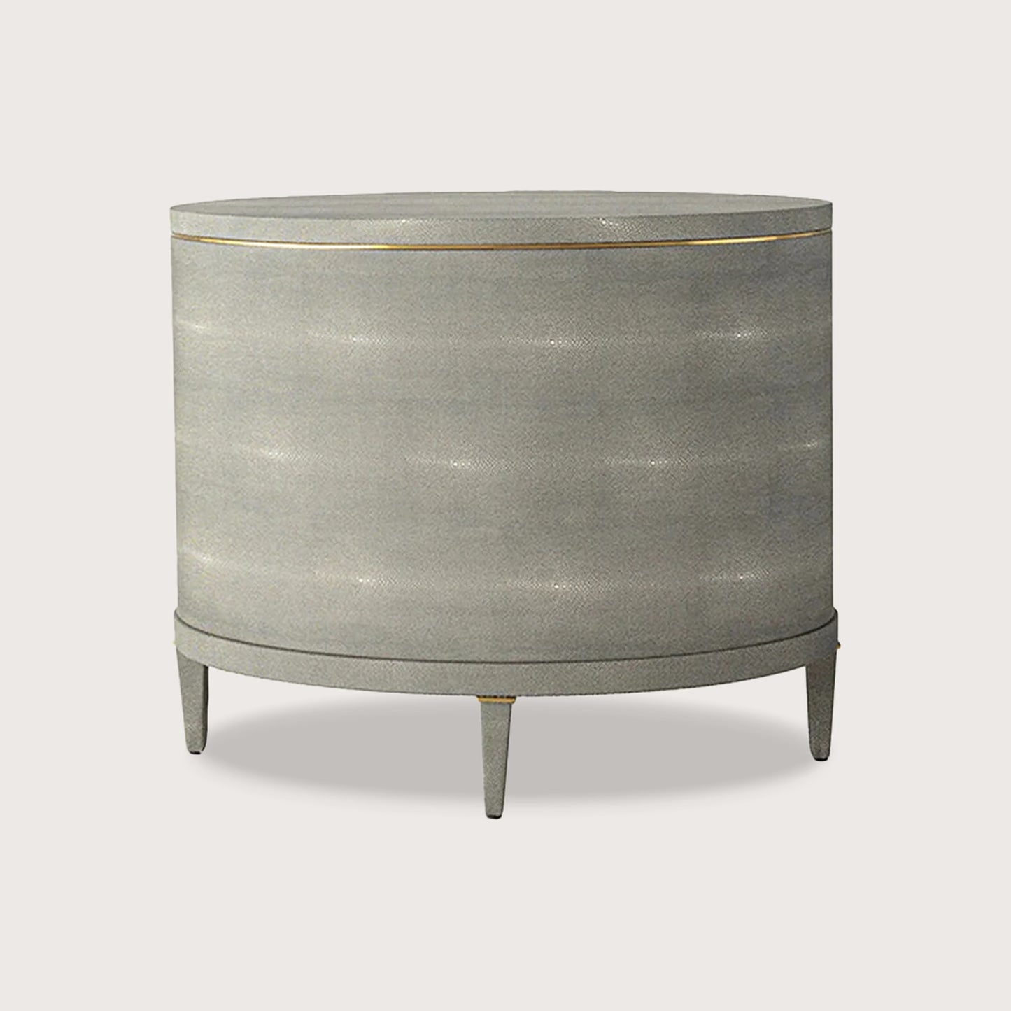 Odette Curved Metal Bedside Table - Green Bedside Table Raffine