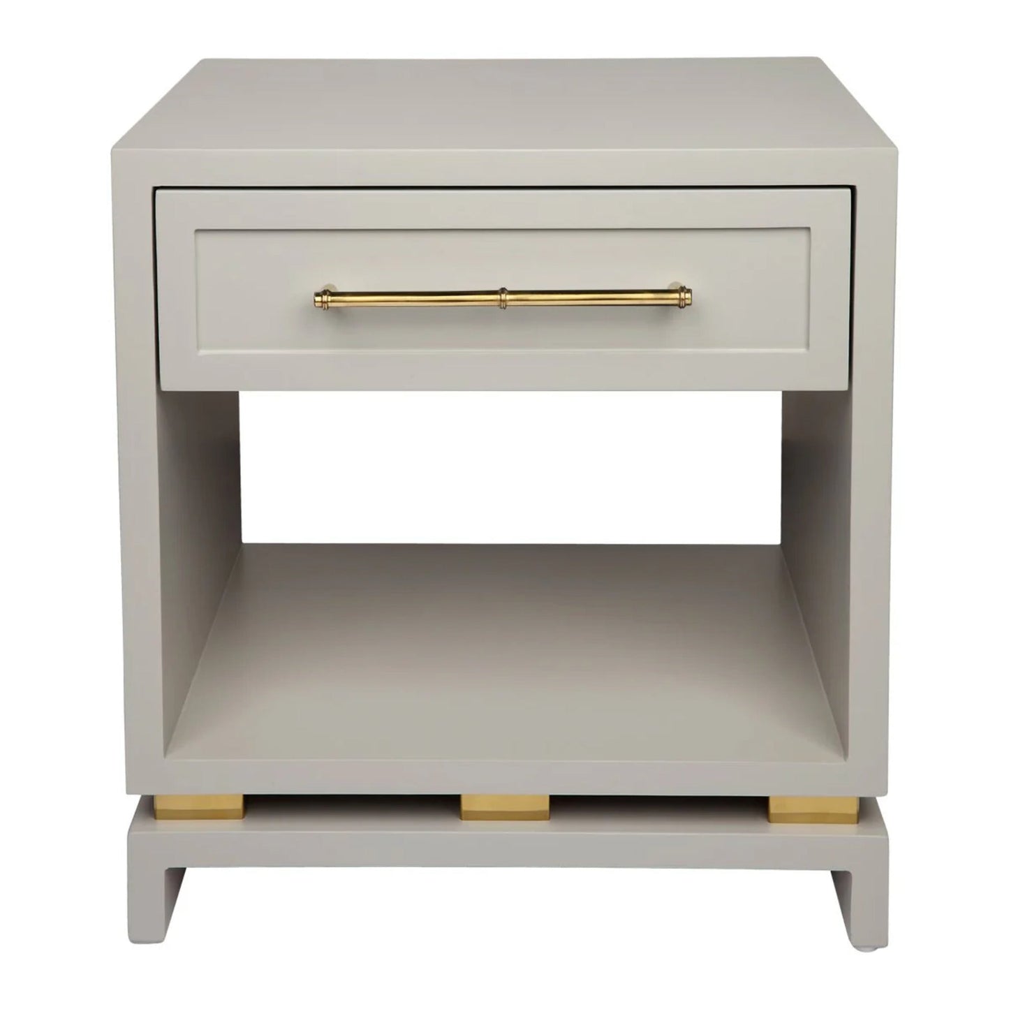 Pearl Small Bedside Table - Black Side Table Cafe Lighting & Living Pearl Grey
